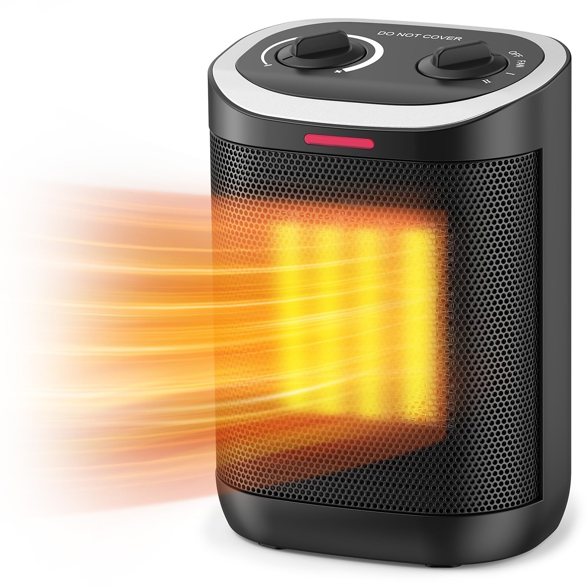 EdenDirect 1500W Portable Ceramic Space Heater, Thermostat Desk Heater, Tip-over and Overheat Protection